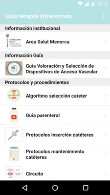 Guía Terapia Intravenosa android App screenshot 2